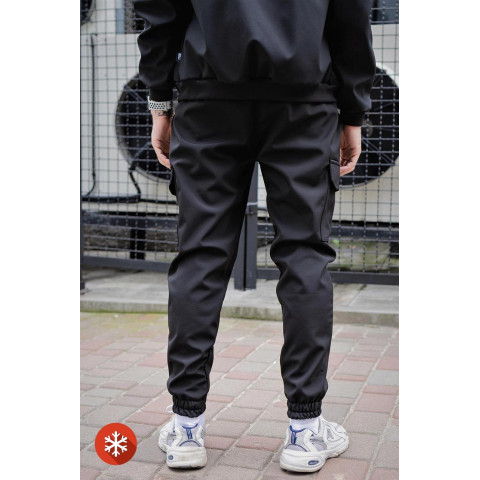 Утеплені Штани Карго Without Reflective Softshell Black Man