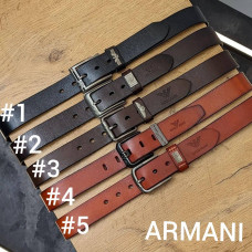 ARMANi 100% шкіряний ремінь 4см Pas002