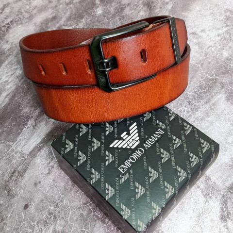 ARMANi 100% шкіряний ремінь 4см Pas002
