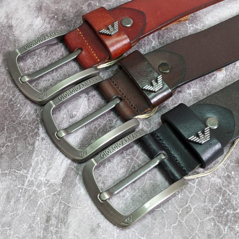 ARMANi 100% шкіряний ремінь 4см Pas002