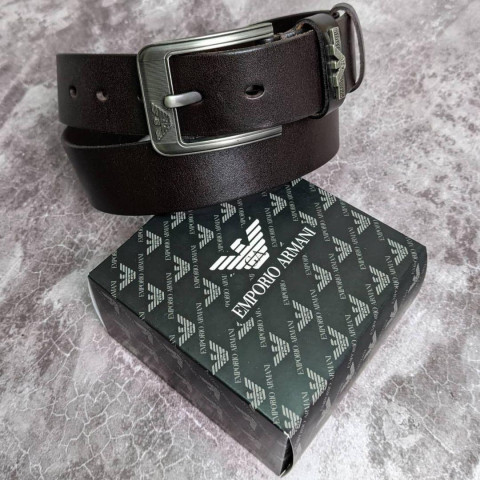ARMANi 100% шкіряний ремінь 4см Pas002