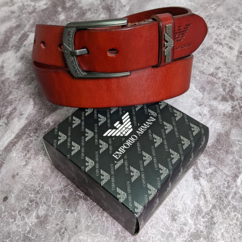 ARMANi 100% шкіряний ремінь 4см Pas002