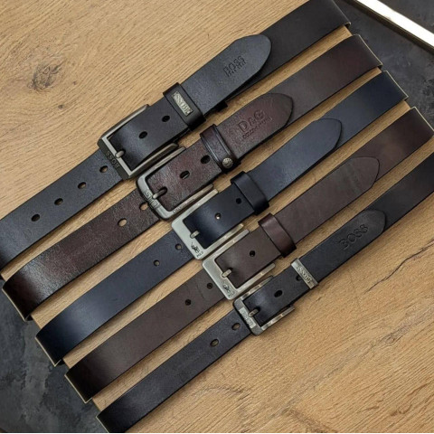 Брендовий 100% шкіряний ремінь Pas011