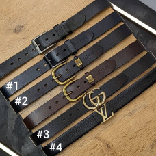 Брендовий 100% шкіряний ремінь Pas012