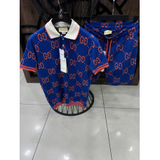 Літній костюм Gucci LUX СИНІЙ KitGGn001