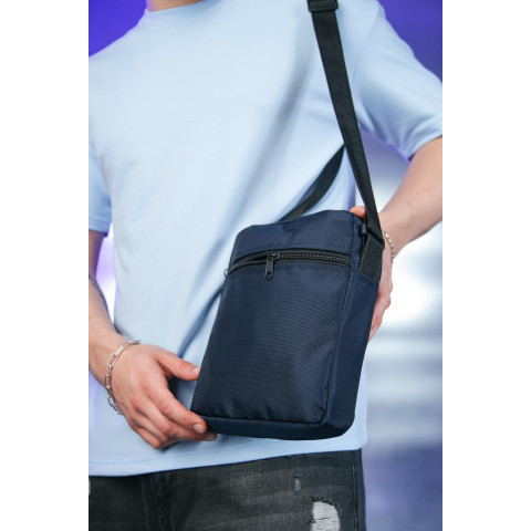 Барсетка Stone Island 1000d синя