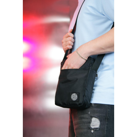 Барсетка Stone Island 1000d чорна