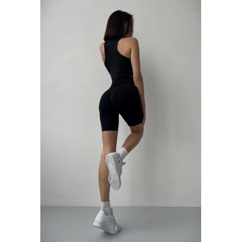 Жіночі Безшовні Шорти Велосипедки Without Push Up Black