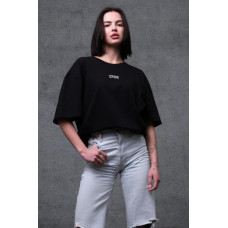 Жіноча Оверсайз Футболка З Принтом Without 1702 Black