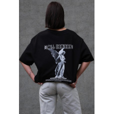 Жіноча Оверсайз Футболка З Принтом Without Dominion Black