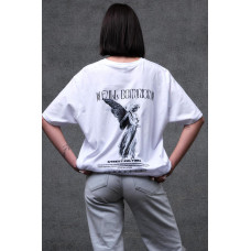 Жіноча Оверсайз Футболка З Принтом Without Dominion White