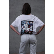 Жіноча Оверсайз Футболка З Принтом Without Rick and Morty White