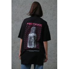 Жіноча Оверсайз Футболка З Принтом Without Mistake Black