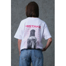 Жіноча Оверсайз Футболка З Принтом Without Mistake White