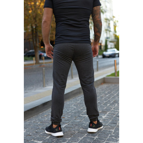 Штани чоловічі трикотажні Nike темно-сірі