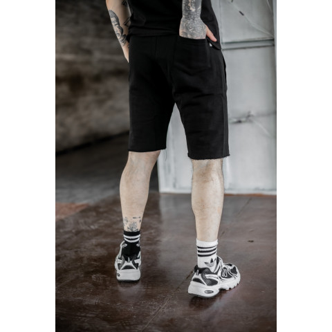 Шорти чоловічі трикотажні не підшиті Intruder чорні