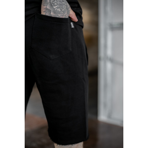 Шорти чоловічі трикотажні не підшиті Intruder чорні