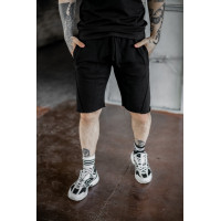 Шорти чоловічі трикотажні не підшиті Intruder чорні