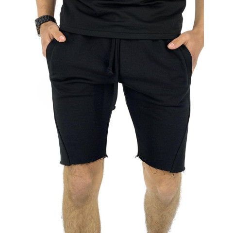 Шорти чоловічі трикотажні не підшиті Intruder чорні