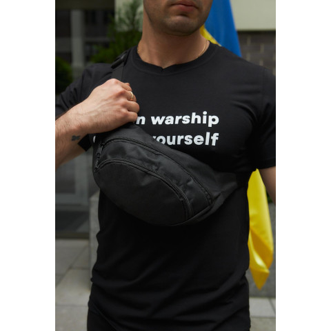 Бананка текстиль чорна унісекс без лого