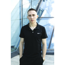 Поло чоловіче трикотажне Nike чорне