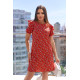 Сукня 783 квітка червоний