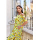 Жіноча сукня з відкритими плечима, арт.351, жовтий
