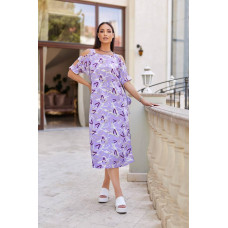 Жіноча сукня з відкритими плечима, арт.351, бузок