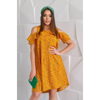 Сукня 785 квітка гірчиця