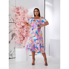 Сукня з відкритими плечами, арт. 555, рожевий