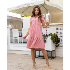 Сукня з завищеною талією, арт. 403, рожевий