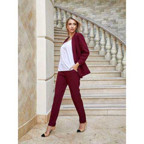 Костюм трійка, арт. 455 бордо
