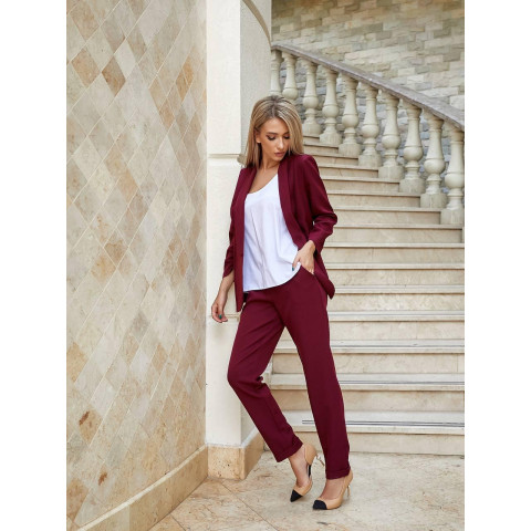 Костюм трійка, арт. 455 бордо