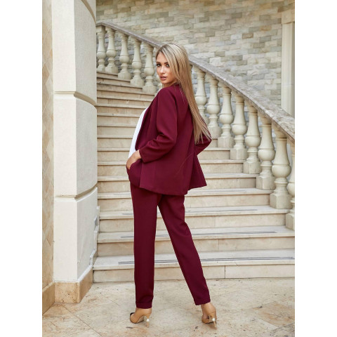 Костюм трійка, арт. 455 бордо