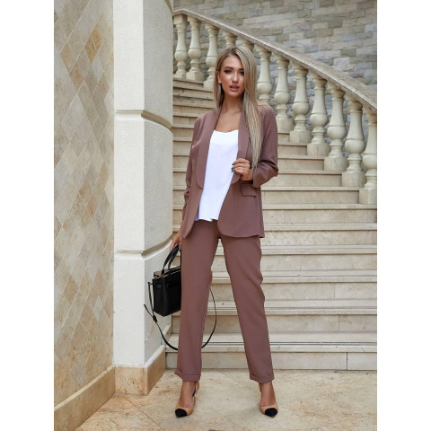 Костюм трійка, арт. 455, кава