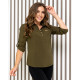 Блуза з ґудзиками на груді,арт. 828, хакі