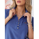 Блуза з ґудзиками на груді,арт. 828, джинс