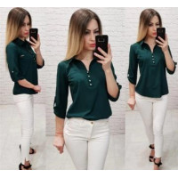 Блуза з ґудзиками на груді,арт. 828, пляшка