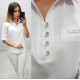 Блуза з ґудзиками на груді,арт. 828, білий
