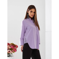 Блуза подовженого крою, 454/1 блідий бузок