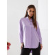 Блуза подовженого крою, 454/1 блідий бузок