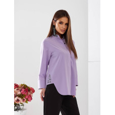Блуза подовженого крою, 454/1 блідий бузок
