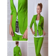 Брюки меморі котон, арт. 314, колір яблоко