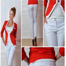 Брюки меморі котон, арт. 314, колір білий