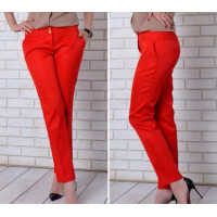 Брюки меморі котон, арт. 314, колір червоний