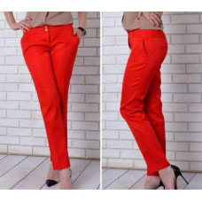 Брюки меморі котон, арт. 314, колір червоний