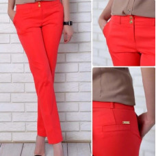 Брюки меморі котон, арт. 314, колір корал