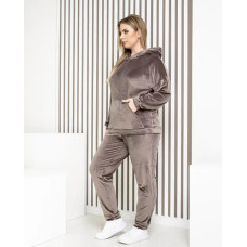 Костюм велюр, арт. А-419, колір кава