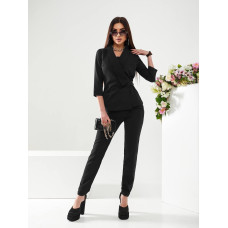 Костюм двійка брючний, арт. А-699, колір чорний