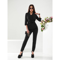 Костюм двійка брючний, арт. А-699, колір чорний